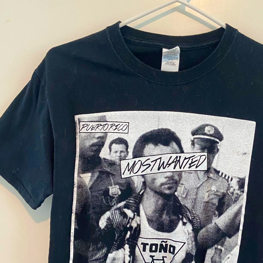 Unique Vintage Toño Bicicleta Puerto Rico Black and White Men T Shirt